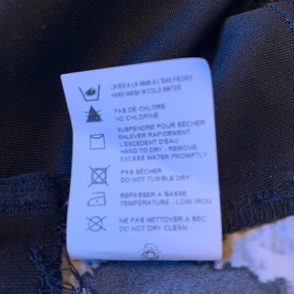 Joseph Ribkoff sz 8 Animal Print Black Halter Dress Evening Formal LBD - Picture 7 of 8